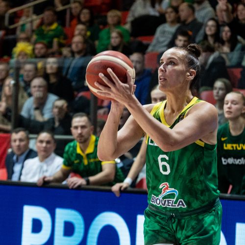 Europos moterų krepšinio čempionato atranka: Lietuva – Ukraina 81:62  © P. Peleckio/BNS nuotr.