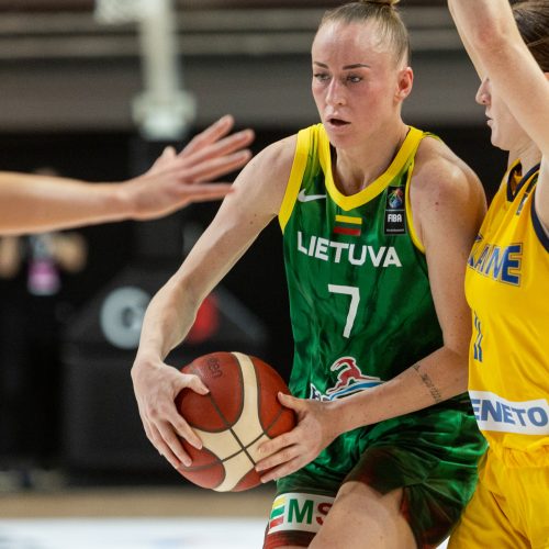 Europos moterų krepšinio čempionato atranka: Lietuva – Ukraina 81:62  © P. Peleckio/BNS nuotr.