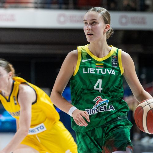 Europos moterų krepšinio čempionato atranka: Lietuva – Ukraina 81:62  © P. Peleckio/BNS nuotr.