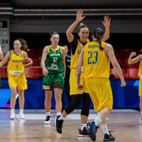 Europos moterų krepšinio čempionato atranka: Lietuva – Ukraina 81:62  © P. Peleckio/BNS nuotr.