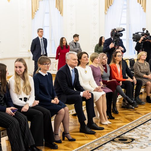 Prezidentūros eglutės įžiebimo šventė  © P. Peleckio/BNS nuotr.