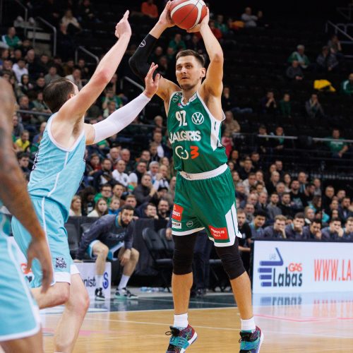 LKL: Kauno „Žalgiris“ –  Alytaus „Wolves“ 90:85  © E. Ovčarenko / BNS nuotr.