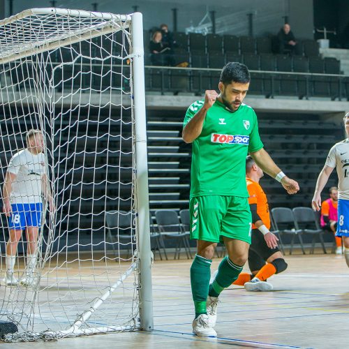 Futsalo A lyga: „K. Žalgiris“ – „Gargždų pramogos“ 6:2  © Evaldo Šemioto nuotr.