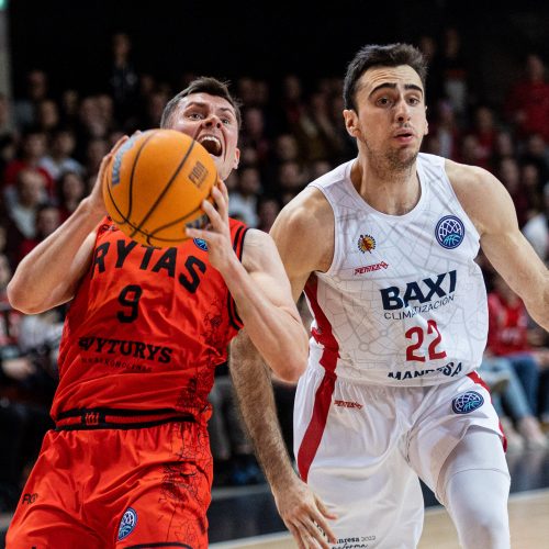 FIBA Čempionų lyga: Vilniaus „Rytas“ – Manresos BAXI 96:95  © P. Peleckio/BNS nuotr.