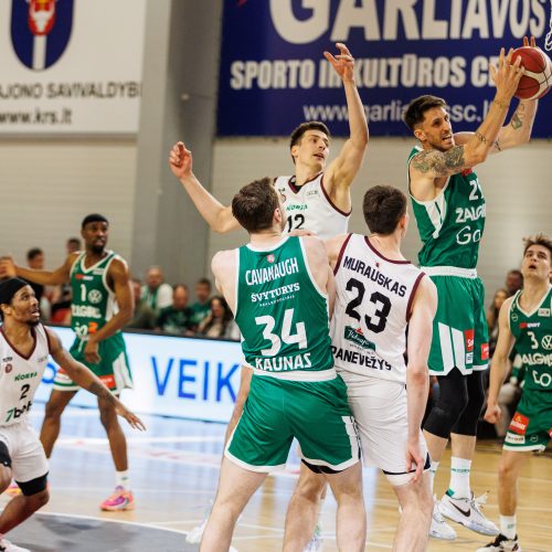 LKL pusfinalis: Kauno „Žalgiris“ – Panevėžio „Lietkabelis“ 69:58  © E. Ovčarenko / BNS nuotr.