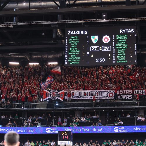 LKL finalas: Kauno „Žalgiris“ – Vilniaus „Rytas“ 95:80  © E. Ovčarenko / BNS nuotr.