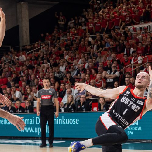 LKL: Vilniaus „Rytas“ – Pasvalio „Pieno žvaigždės“ 106:90  © P. Peleckio/BNS nuotr.