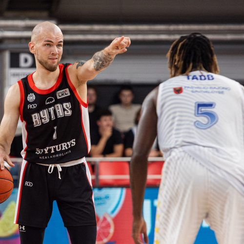 LKL: Vilniaus „Rytas“ – Pasvalio „Pieno žvaigždės“ 106:90  © P. Peleckio/BNS nuotr.
