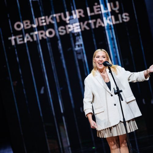 „Auksinių scenos kryžių“ apdovanojimų ceremonija Klaipėdos dramos teatre  © E. Ovčarenko / BNS nuotr.