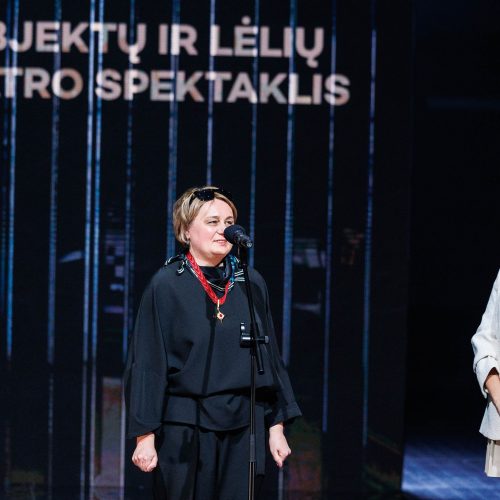 „Auksinių scenos kryžių“ apdovanojimų ceremonija Klaipėdos dramos teatre  © E. Ovčarenko / BNS nuotr.