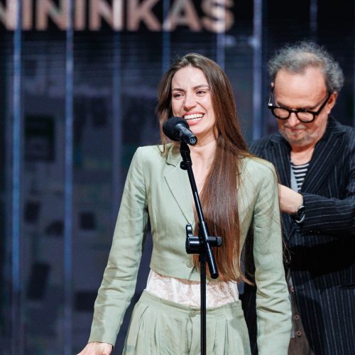 „Auksinių scenos kryžių“ apdovanojimų ceremonija Klaipėdos dramos teatre  © E. Ovčarenko / BNS nuotr.