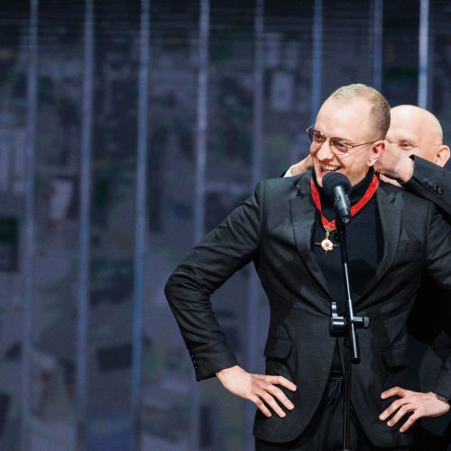 „Auksinių scenos kryžių“ apdovanojimų ceremonija Klaipėdos dramos teatre  © E. Ovčarenko / BNS nuotr.