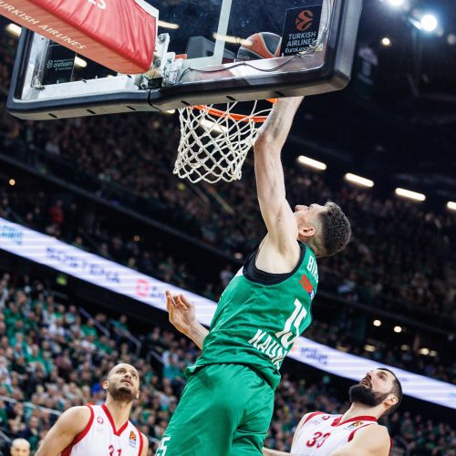 Eurolyga: Kauno „Žalgiris“ – Milano „EA7 Emporio Armani“ 87:73  © E. Ovčarenko / BNS nuotr.