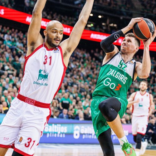 Eurolyga: Kauno „Žalgiris“ – Milano „EA7 Emporio Armani“ 87:73  © E. Ovčarenko / BNS nuotr.