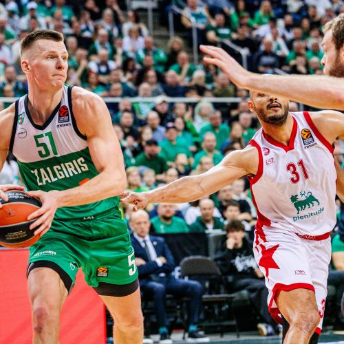 Eurolyga: Kauno „Žalgiris“ – Milano „EA7 Emporio Armani“ 87:73  © E. Ovčarenko / BNS nuotr.