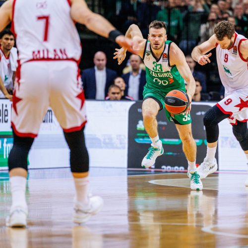 Eurolyga: Kauno „Žalgiris“ – Milano „EA7 Emporio Armani“ 87:73  © E. Ovčarenko / BNS nuotr.