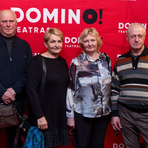 „Domino“ teatro komedijos „Urvinis žmogus“ premjeros svečiai  © S. Lisausko/BNS nuotr.