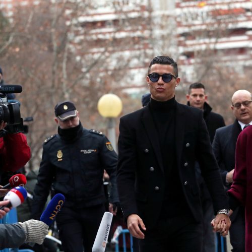 Futbolo žvaigždės C. Ronaldo teismo procesas  © Scanpix nuotr.