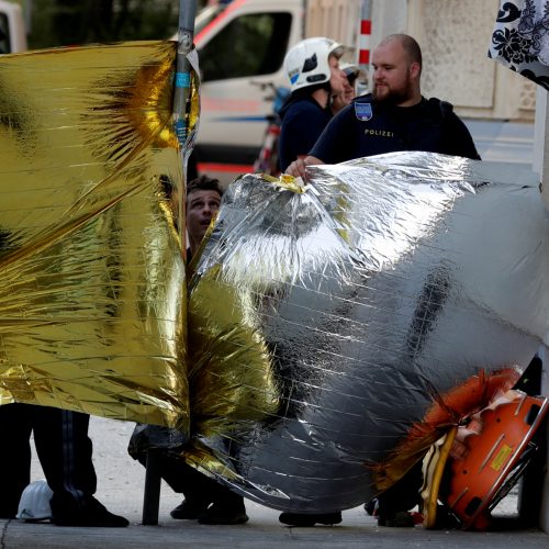 Dujų sprogimas Vienoje  © AP ir AFP nuotr.