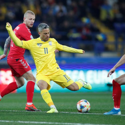 Europos futbolo čempionato atranka: Ukraina – Lietuva 2:0  © Reuters nuotr.