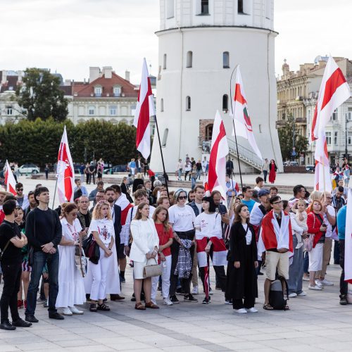 Baltarusijos opozicija Vilniuje mini antrąsias prezidento rinkimų metines  © P. Peleckio/BNS nuotr.