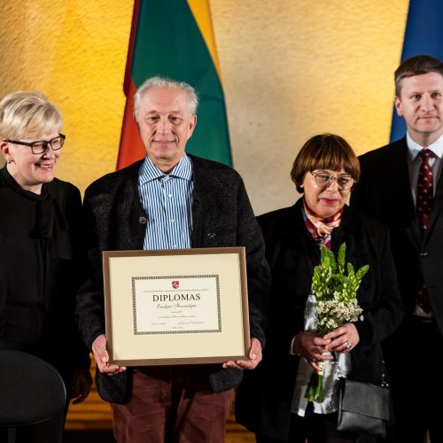 Vyriausybės kultūros ir meno premijų laureatų apdovanojimų ceremonija  © Ž.Gedvilos/BNS nuotr.