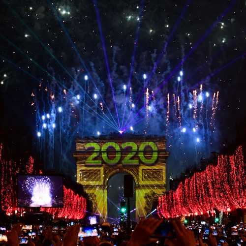 Pasaulis pasitiko 2020 metus  © Scanpix nuotr.