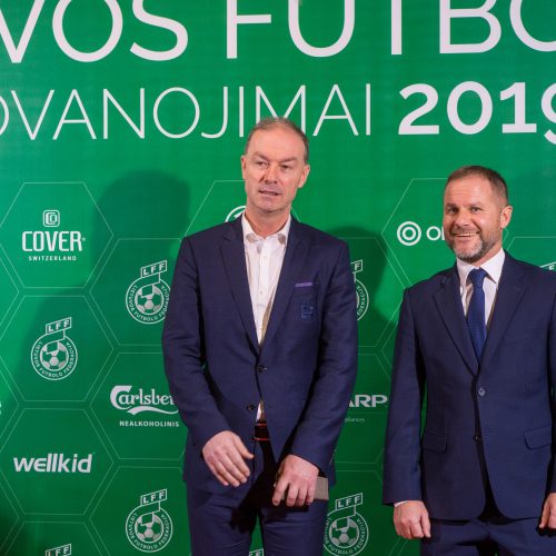 Lietuvos futbolo geriausiųjų apdovanojimų ceremonija  © Butauto Barausko nuotr.