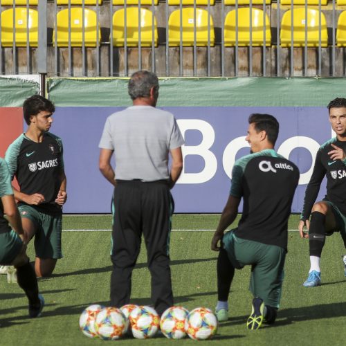 Portugalijos futbolo rinktinės treniruotė  © M. Morkevičiaus/ELTOS nuotr.