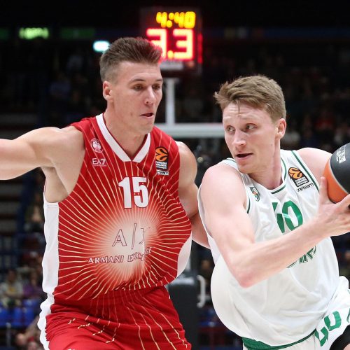 Eurolyga: „AX Armani Exchange“ - „Žalgiris“ 85:81  © EPA-ELTOS nuotr.