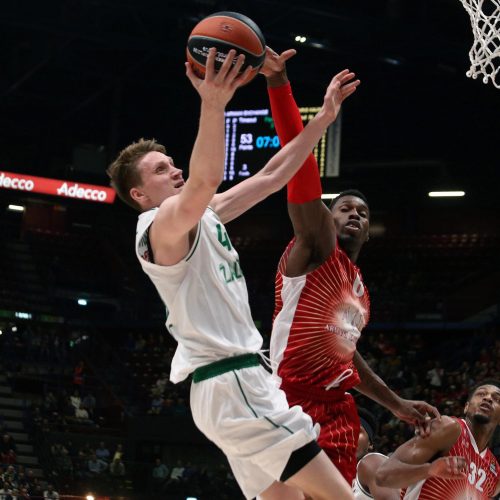 Eurolyga: „AX Armani Exchange“ - „Žalgiris“ 85:81  © EPA-ELTOS nuotr.