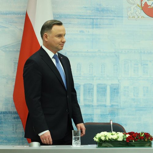 G. Nausėda susitiko su Lenkijos prezidentu A. Duda  © D. Labučio/ELTOS nuotr.