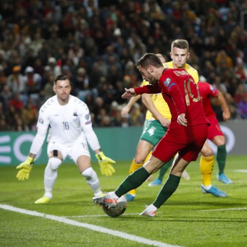 Europos futbolo čempionato atranka: Portugalija – Lietuva 6:0  © Scanpix nuotr.