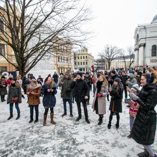 Akcija „Kaunas šoka“ išjudino kauniečius  © Vilmanto Raupelio nuotr.