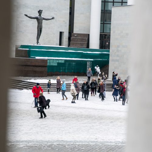 Akcija „Kaunas šoka“ išjudino kauniečius  © Vilmanto Raupelio nuotr.