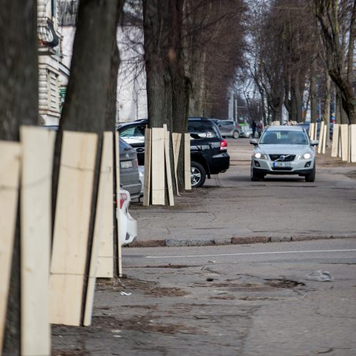 Savanorių pr. rekonstrukcijos paruošiamieji darbai  © Vilmanto Raupelio nuotr.