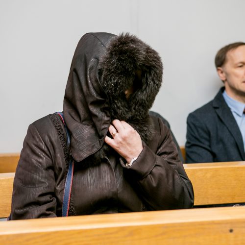 Darželinuko apnuodijimu kaltinamos Jelenos Grabnickienės teismas  © Vilmanto Raupelio nuotr.