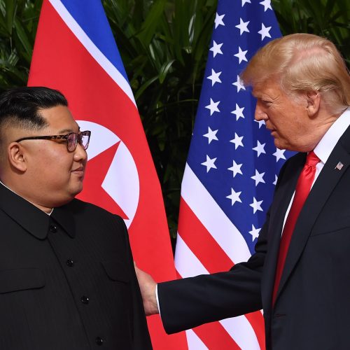 D. Trumpo ir Kim Jong Uno susitikimas Singapūre  © Scanpix nuotr.