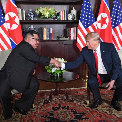 D. Trumpo ir Kim Jong Uno susitikimas Singapūre  © Scanpix nuotr.