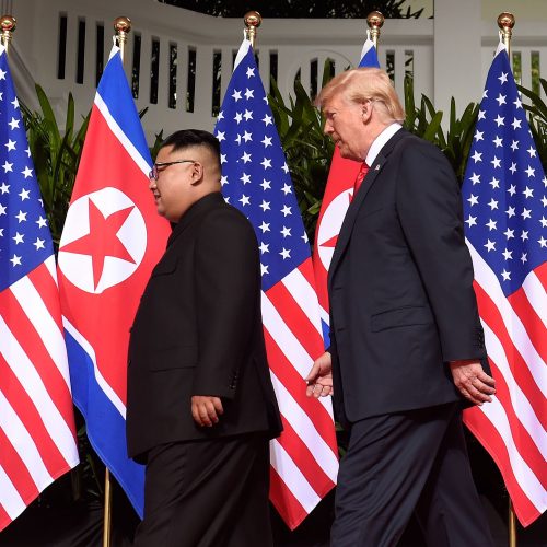 D. Trumpo ir Kim Jong Uno susitikimas Singapūre  © Scanpix nuotr.