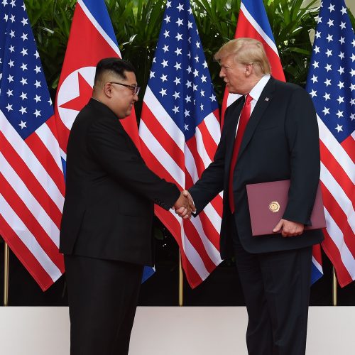 D. Trumpo ir Kim Jong Uno susitikimas Singapūre  © Scanpix nuotr.