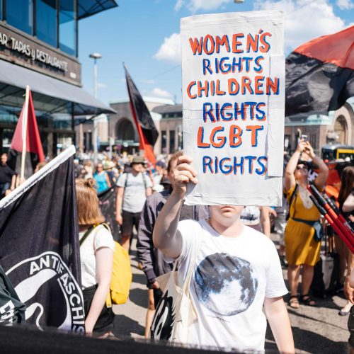 Helsinkyje – protestai prieš D. Trumpą ir V. Putiną  © Scanpix nuotr.