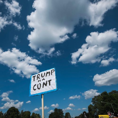 Helsinkyje – protestai prieš D. Trumpą ir V. Putiną  © Scanpix nuotr.