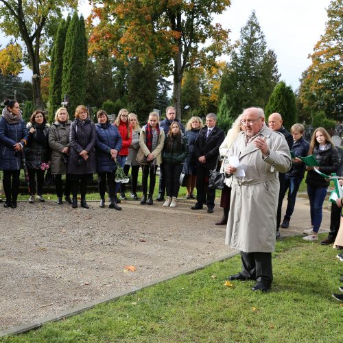 Garliavoje įamžintas K. Aglinsko atminimas  © Kauno rajono savivaldybės nuotr.