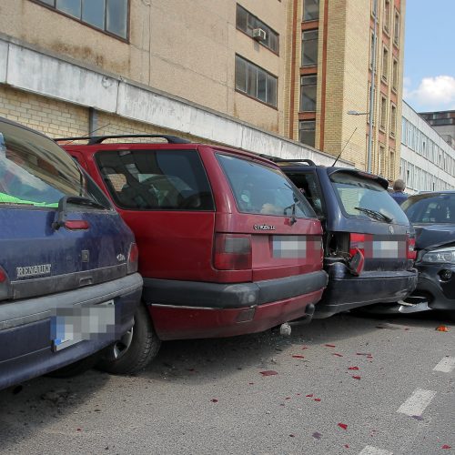 Automobilių susidūrimas Aleksote  © Evaldo Šemioto nuotr.