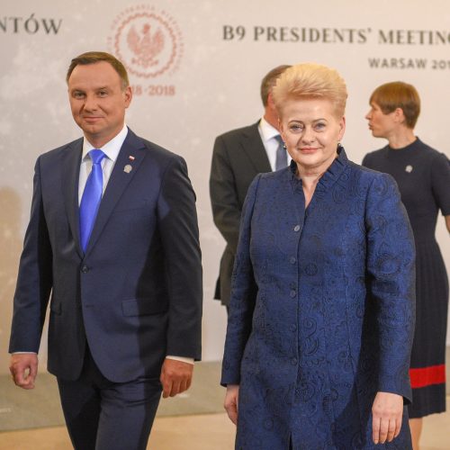 Baltijos ir Vidurio Europos šalių vadovų susitikimas Lenkijoje  © R. Dačkaus / Prezidentūros nuotr.