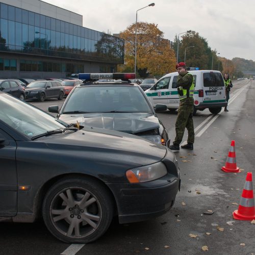 Avarija Jonavos g., Kaune  © Akvilės Snarskienės nuotr.