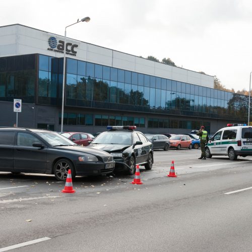 Avarija Jonavos g., Kaune  © Akvilės Snarskienės nuotr.