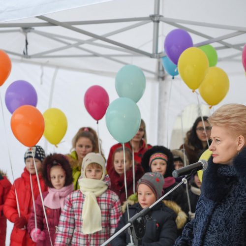 Prezidentė atidarė vaikų dienos centrą Zarasuose  © R. Dačkaus / Prezidentūros nuotr.