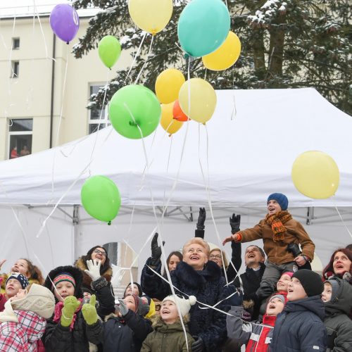 Prezidentė atidarė vaikų dienos centrą Zarasuose  © R. Dačkaus / Prezidentūros nuotr.